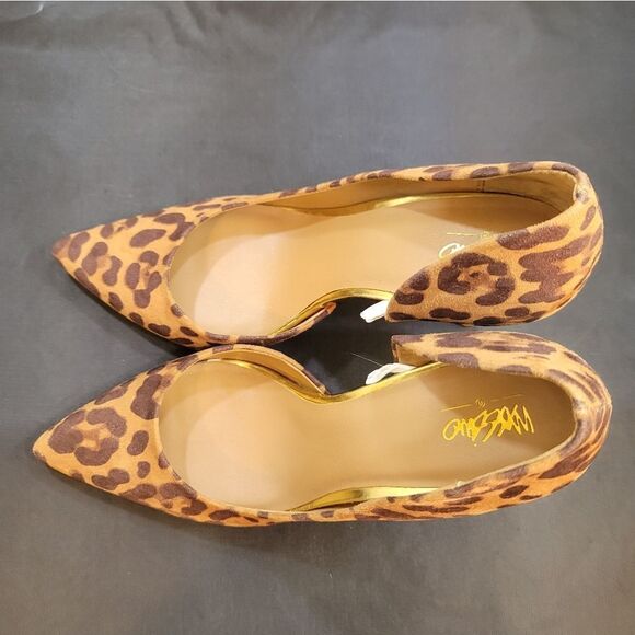 BRAND NEW MOSSIMO ANIMAL PRINT D'ORSAY POINTED TOE SLIP-ON HIGH HEEL PUMP - Picture 5 of 13